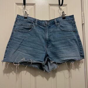 Universal Thread Light Blue High-Rise Denim Cutoff Shorts